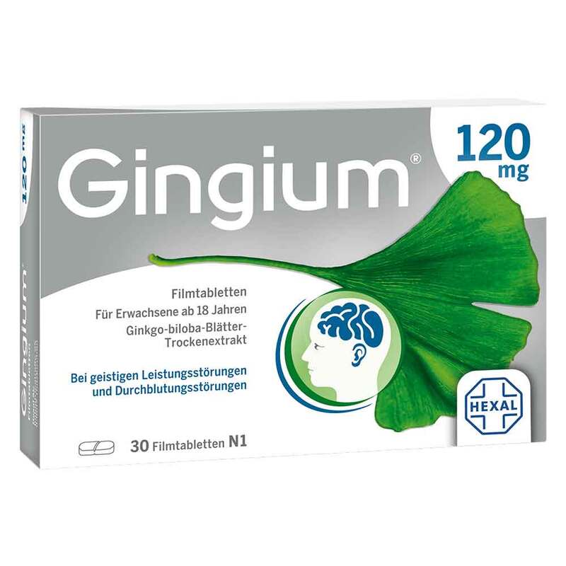 Gingium 120mg 30정 진지움 뇌건강 영양제