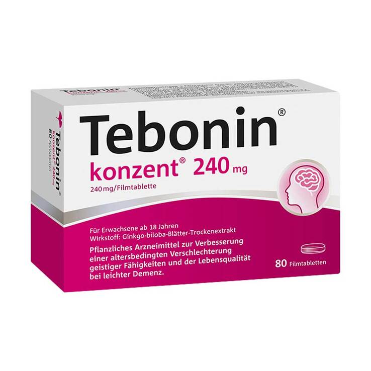 테보닌 콘센트 240mg 필름정 80정 (은행잎추출물)