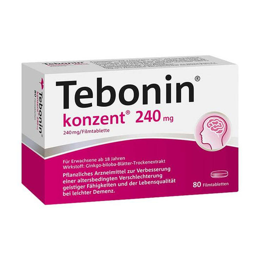 테보닌 콘센트 240mg 필름정 80정 (은행잎추출물)