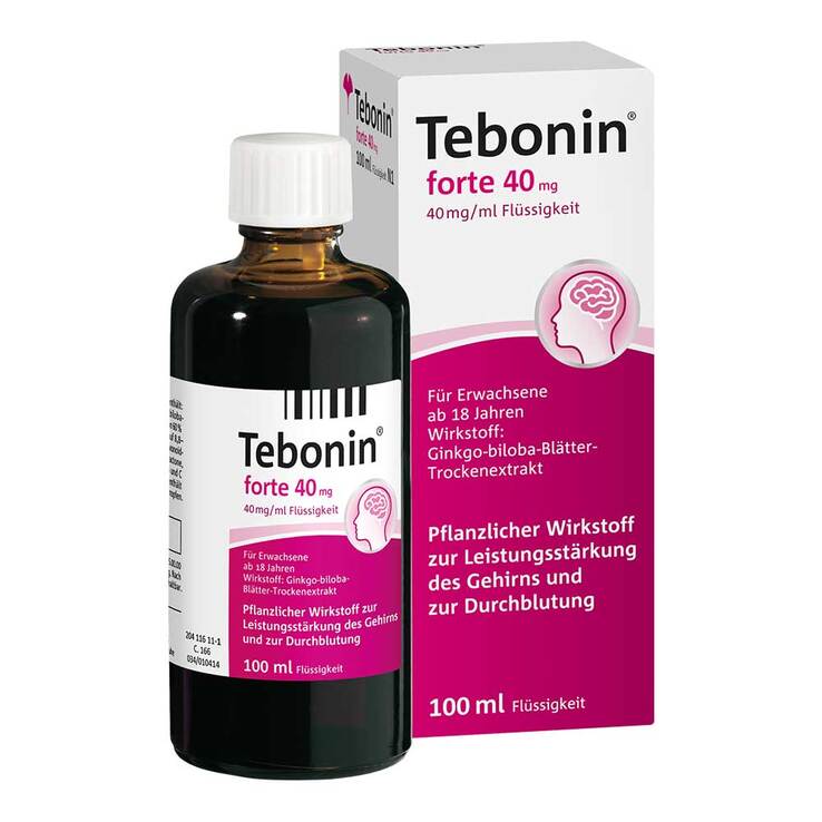 테보닌 포르테 40mg 액상 100ml 은행잎추출물
