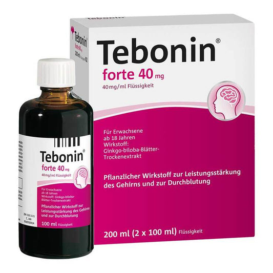 테보닌 포르테 40mg 은행잎추출물 액상 2병x100ml