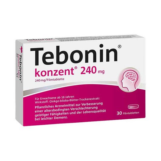 테보닌 콘젠트 240mg 필름정 30정 (은행잎추출물)