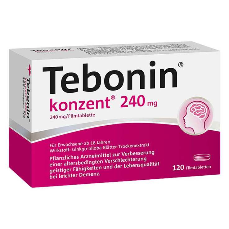 테보닌 콘센트 240mg 은행잎추출물 필름정 120정