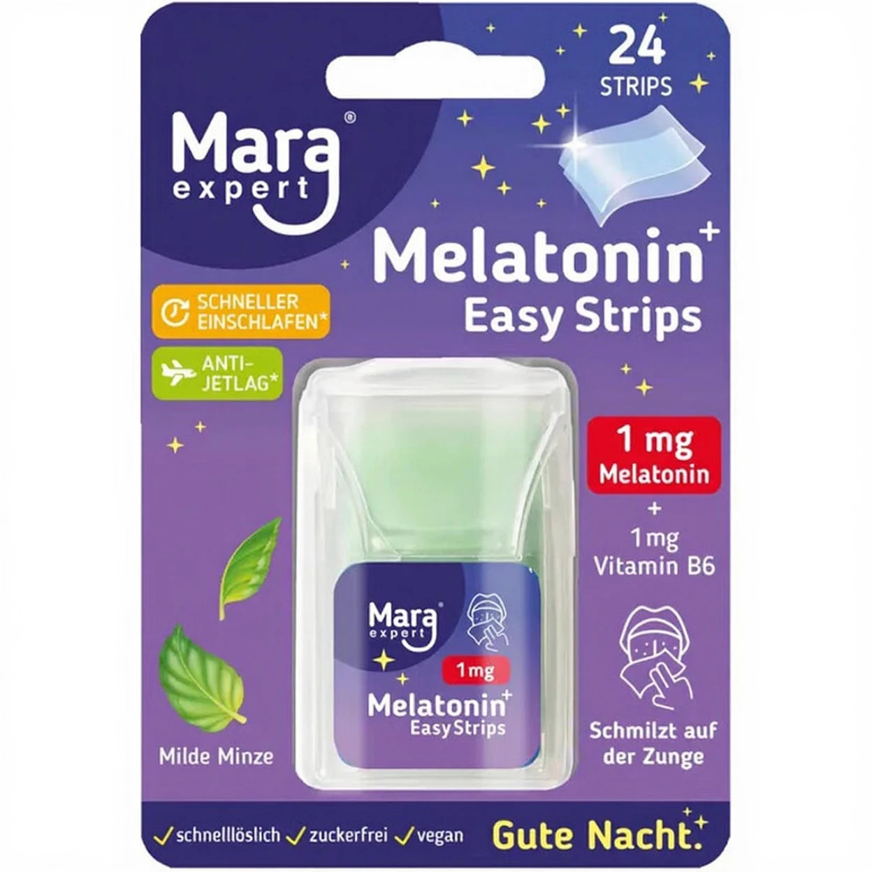 Mara Expert Melatonin 멜라토닌 이지 스트립 1mg 24매x6