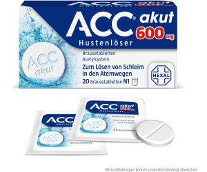 ACC akut 600 기침 완화 발포정 20정